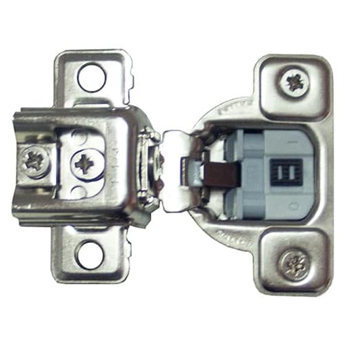 Excenthree S 106° Opening Wrap-Around Face Frame Hinge, 45mm Boring Pattern, Silentia Soft-Closing, 1-1/4" Overlay, Dowelled