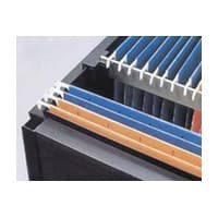 5/8" Hanging File Rail, Black