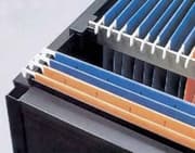 5/8" Hanging File Rail, White