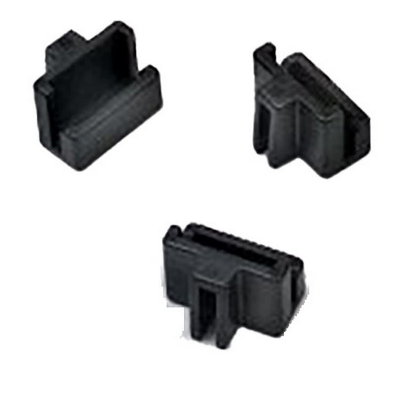 File Rail Clips, Plastic, Black