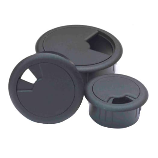 CPF 2-7/8" 3-Piece Cable Grommet, Gray