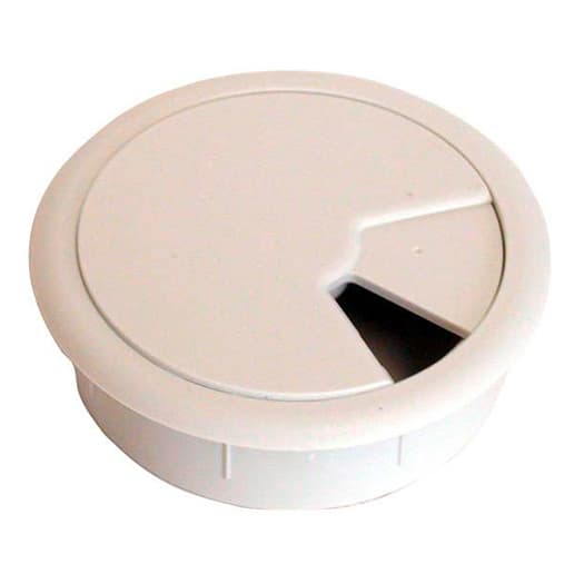 80mm Wire Grommet, White, Plastic