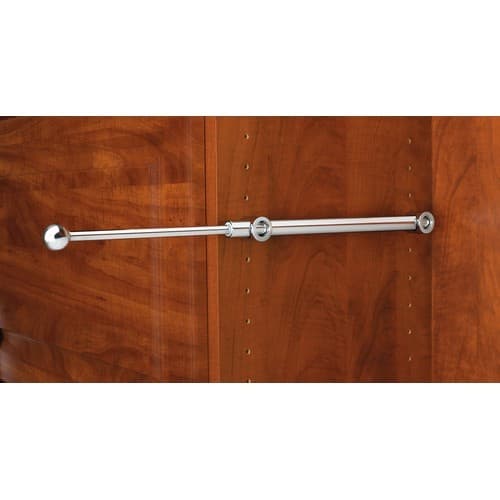 Pull-Out Designer Valet Rod, Chrome Finish