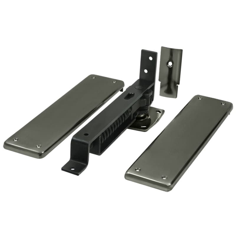 DASH95 Double-Action Spring Hinge, 3-3/4" x 9-1/4", Antique Nickel