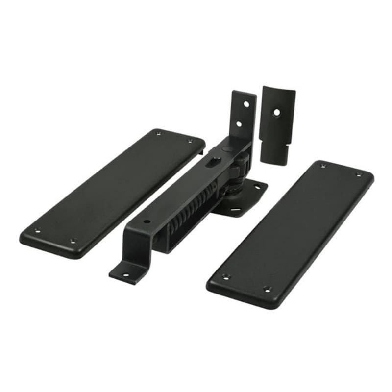 DASH95 Double-Action Spring Hinge, 3-3/4" x 9-1/4", Painted Black