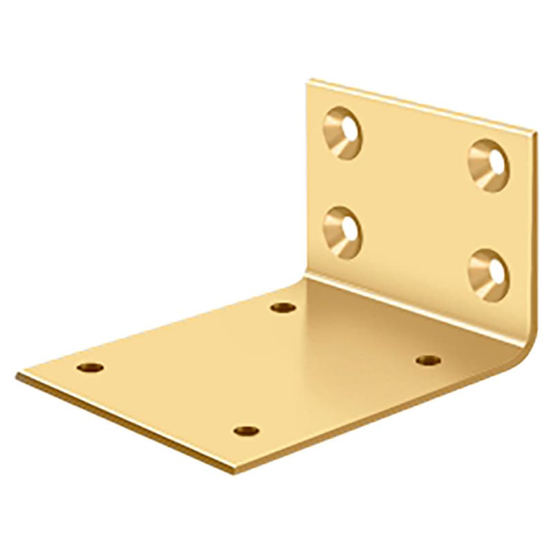 3-5/8" Jamb Bracket for DASH95, PVD Polished Brass