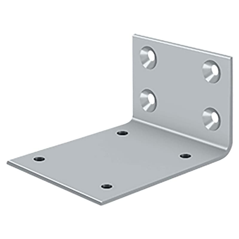 3-5/8" Jamb Bracket for DASH95, Brushed Chrome