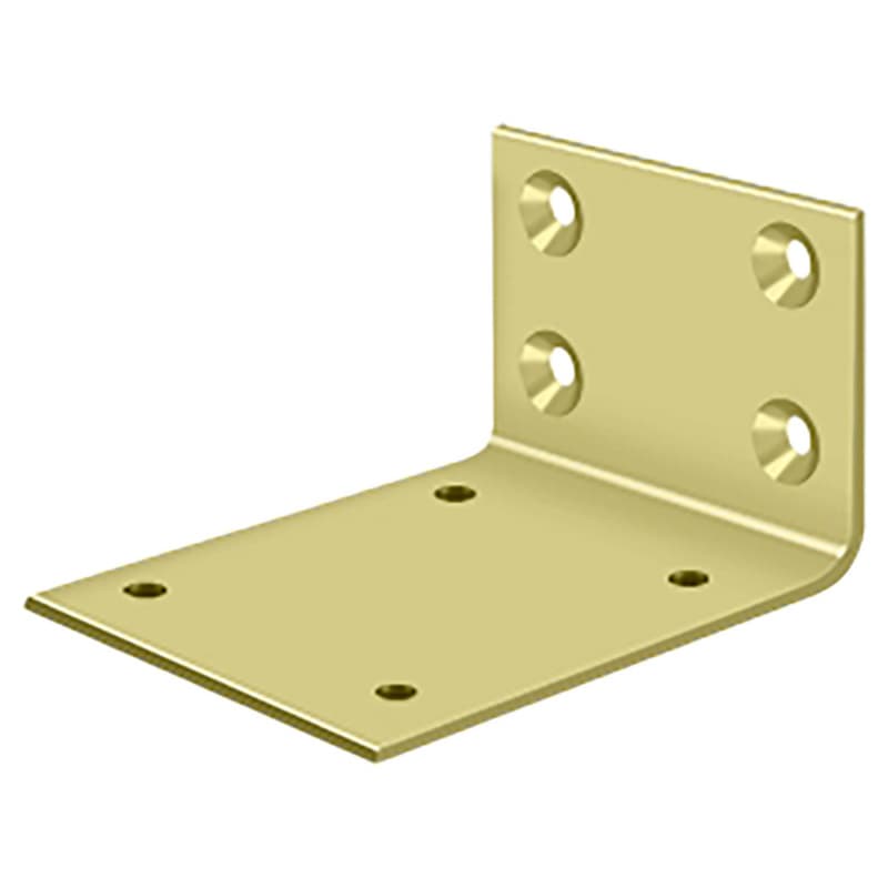 3-5/8" Jamb Bracket for DASH95, Polished Brass