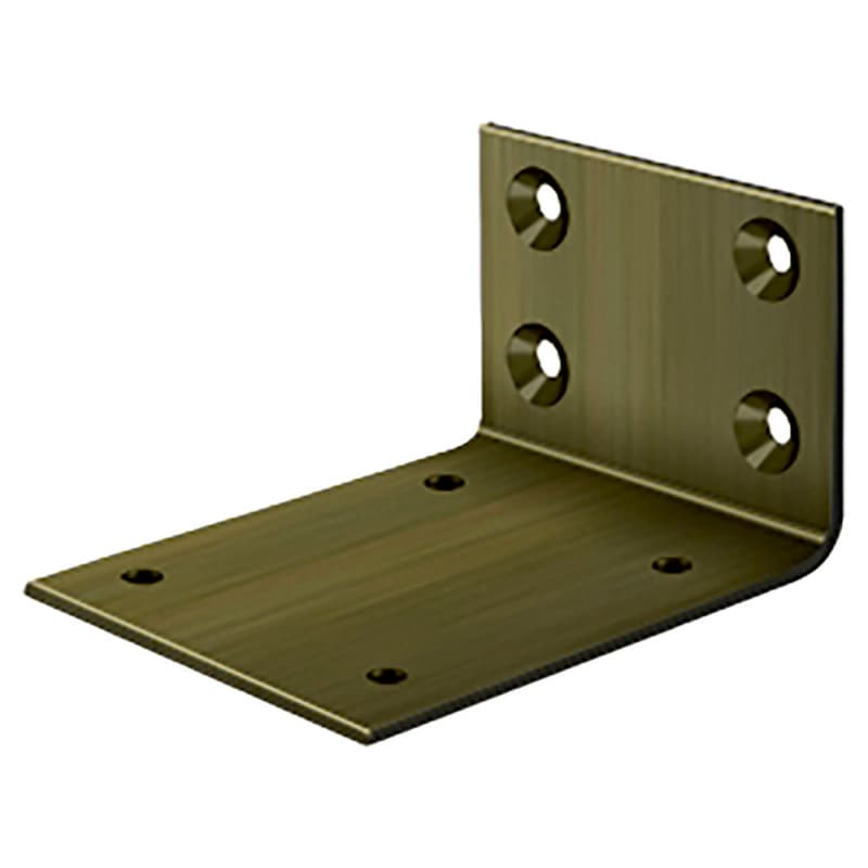 3-5/8" Jamb Bracket for DASH95, Antique Brass