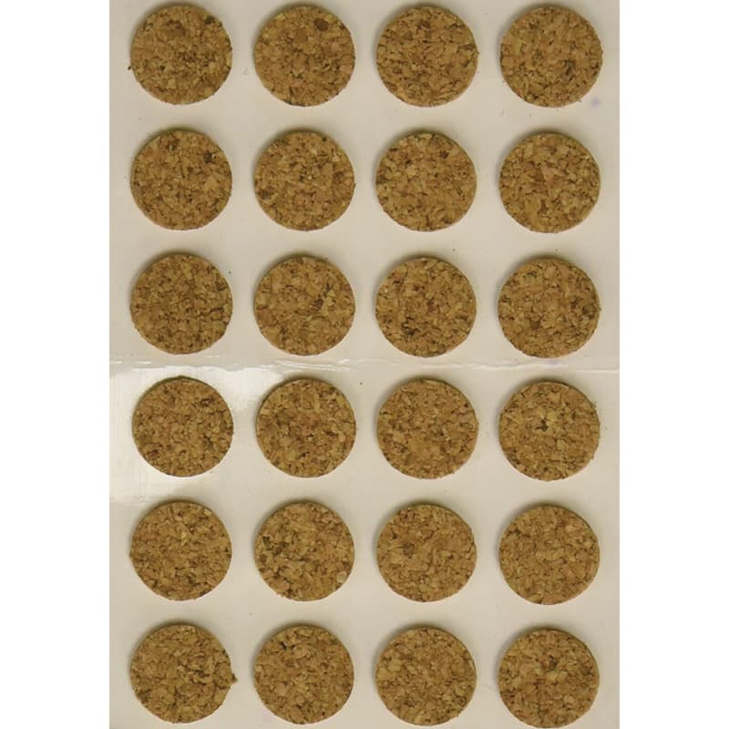3/8" Cork Door Bumper Pads, Cylindrical, 5000 per Roll