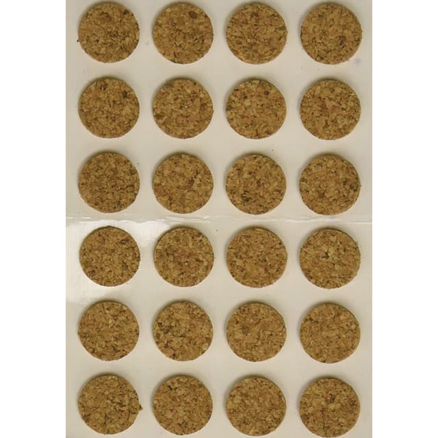 3/8" Cork Door Bumper Pads, Cylindrical, 5000 per Roll
