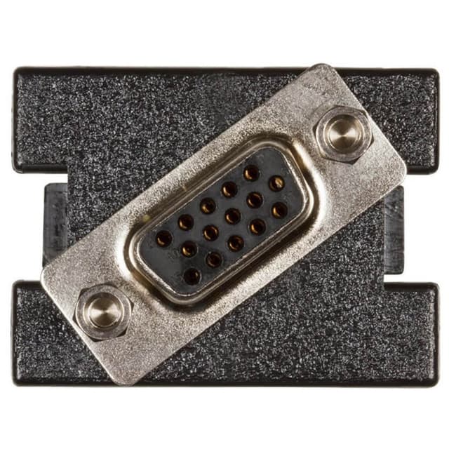 Female to Screw Type VGA 15 Pin, Black