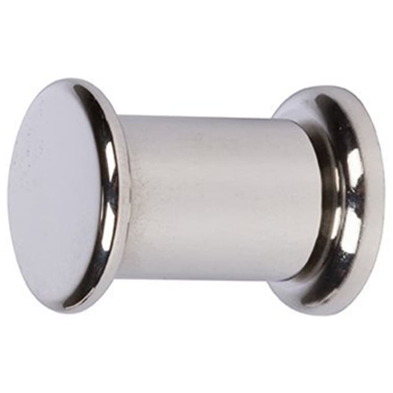 CH23A Button Coat Hook, Polished Stainless Steel