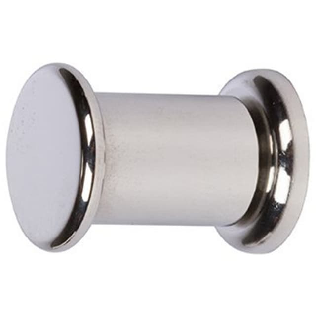 CH23A Button Coat Hook, Polished Stainless Steel