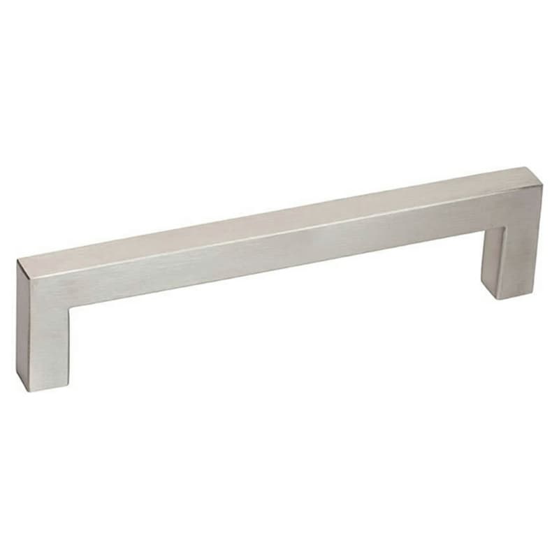 6-5/16" Square Drawer Pull, Satin Stainless Steel