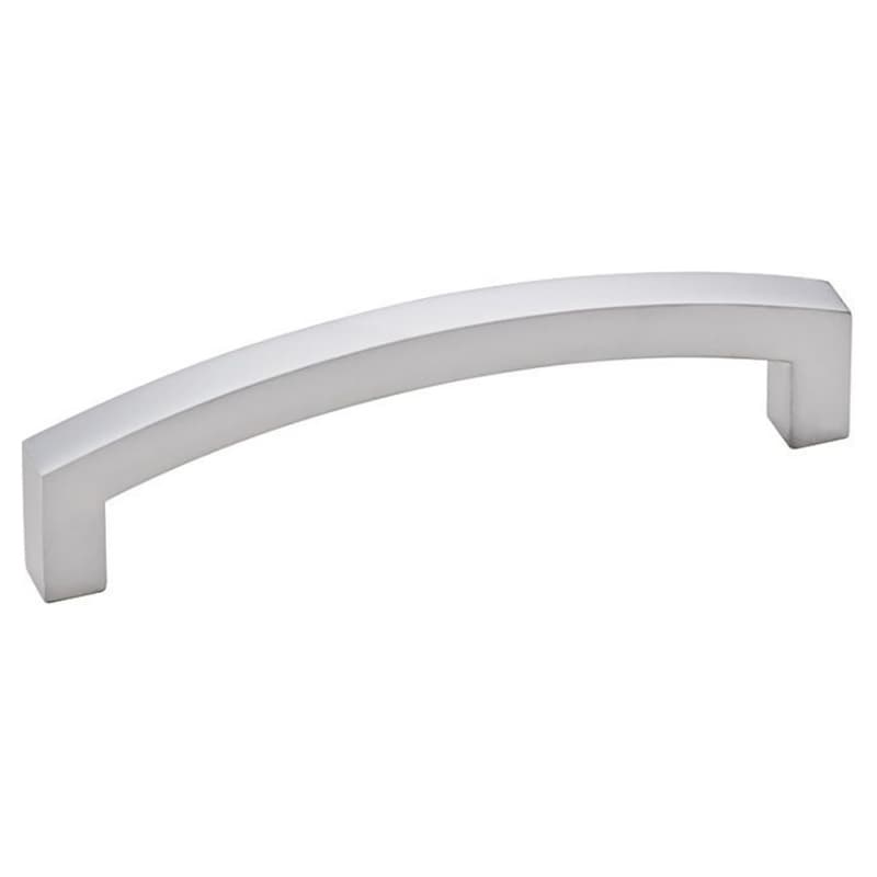 3-25/32" Rounded Square Drawer Pull, Matte Chrome