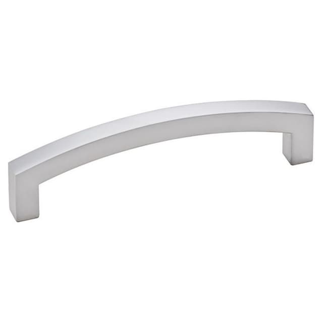 3-25/32" Rounded Square Drawer Pull, Matte Chrome