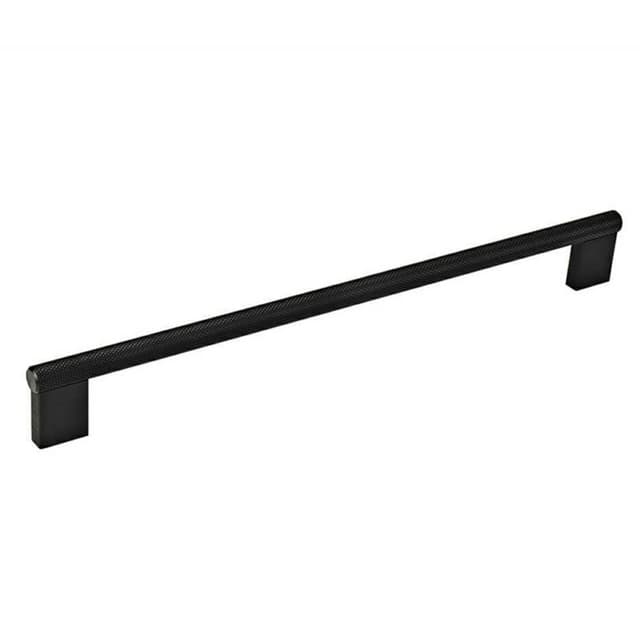 10-3/32" Knurled Bar Drawer Pull, Anodized Black