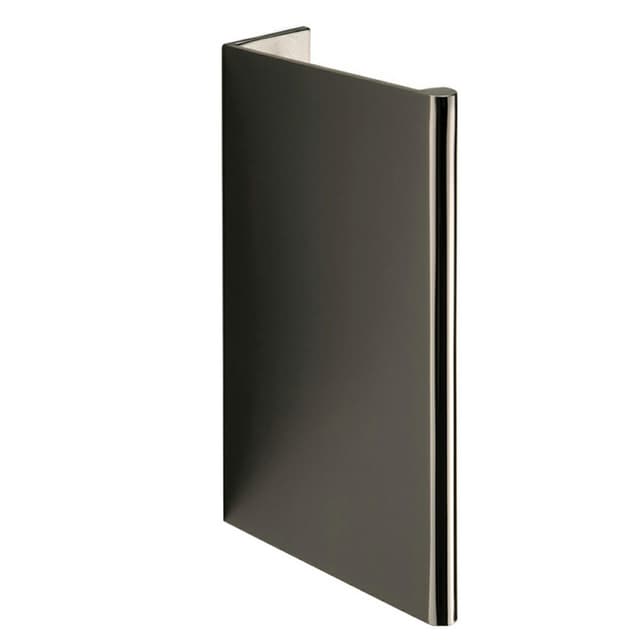 4" Edge Finger Pull, Black Chrome
