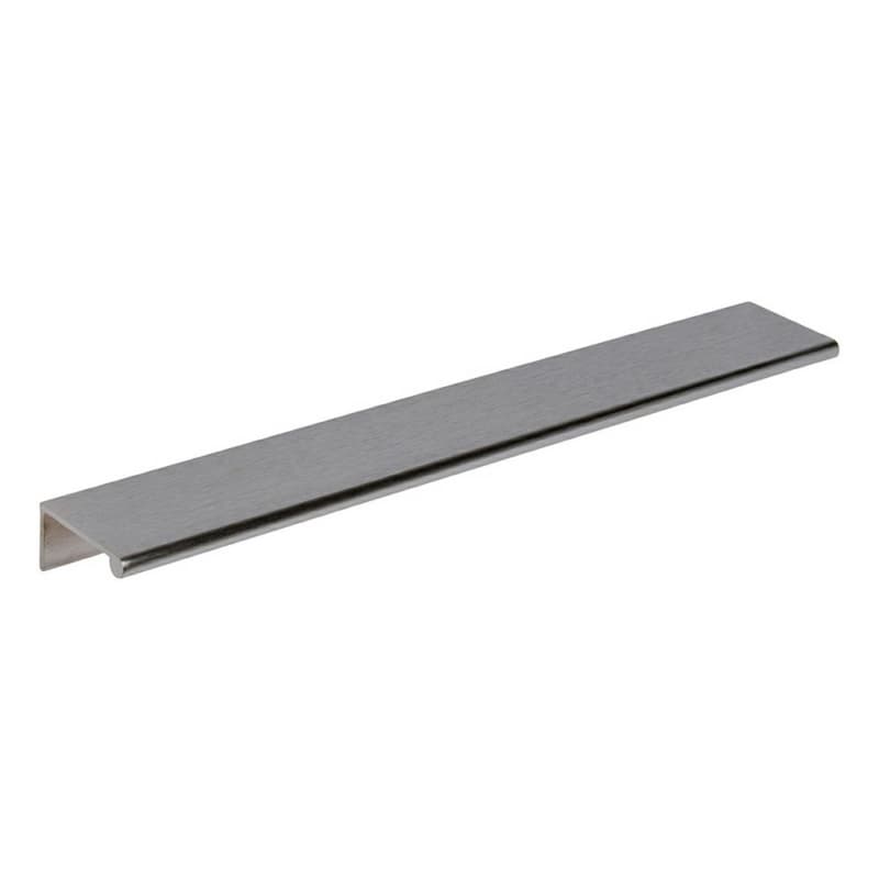 4" Edge Finger Pull, Satin Chrome, 10" Length