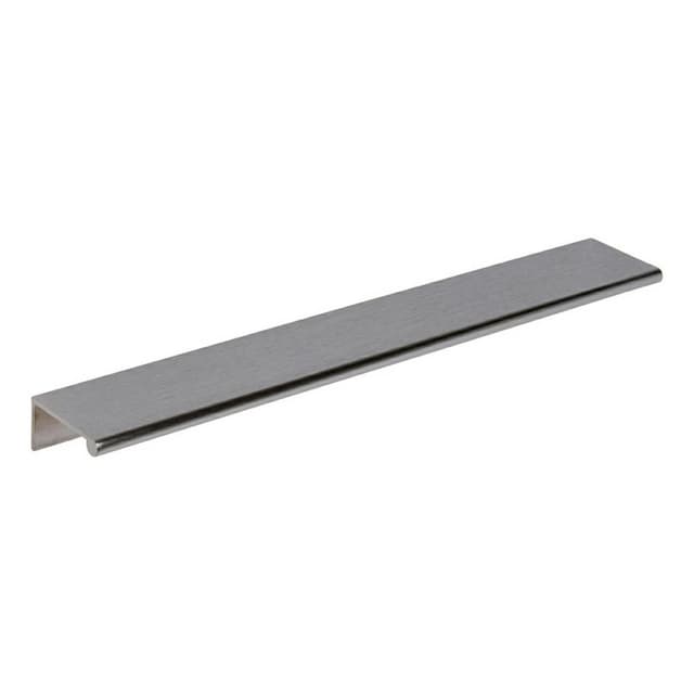 4" Edge Finger Pull, Satin Chrome, 10" Length