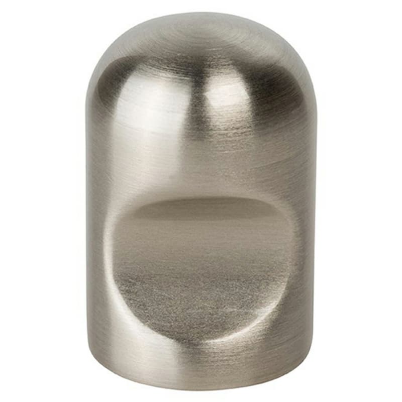 3/4" Notched Cylindrical Cabinet Knob, Satin Nickel