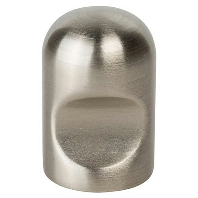 3/4" Notched Cylindrical Cabinet Knob, Satin Nickel