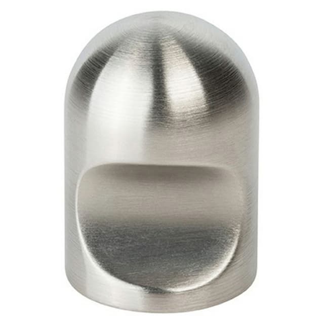 1-3/32" Notched Cylindrical Cabinet Knob, Satin Chrome