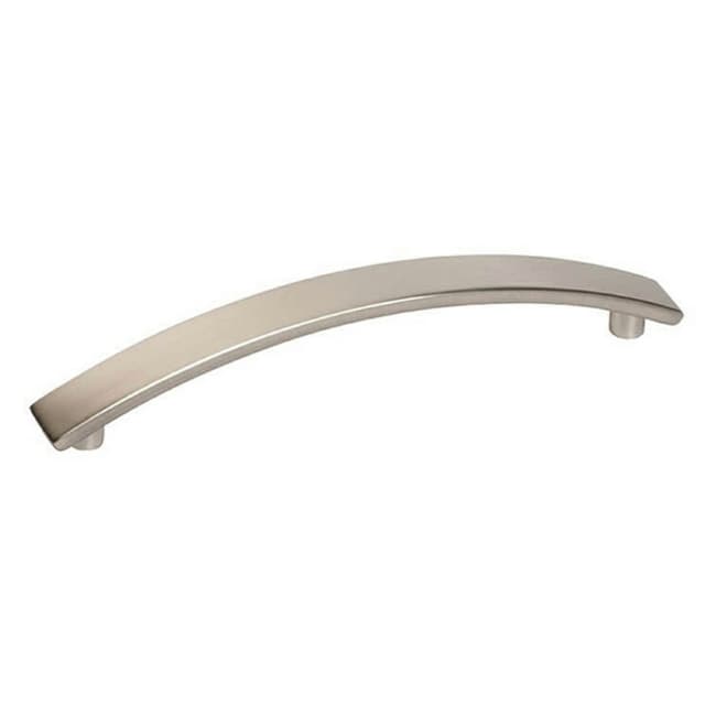 5-1/16" Curved Bar Drawer Pull, Satin Nickel