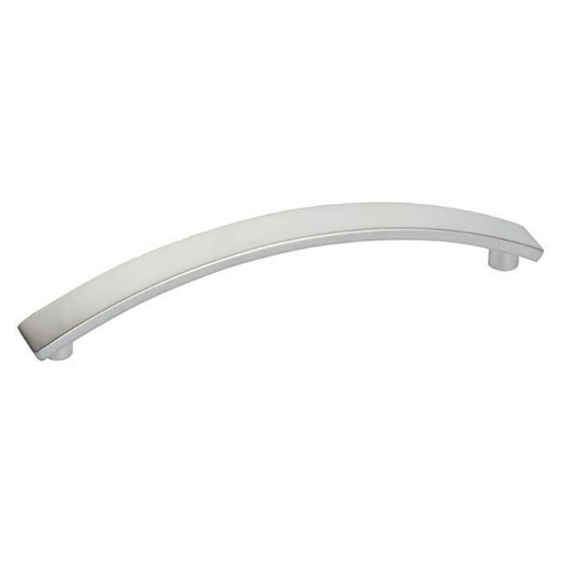 5-1/16" Curved Bar Drawer Pull, Matte Chrome