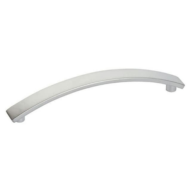 5-1/16" Curved Bar Drawer Pull, Matte Chrome