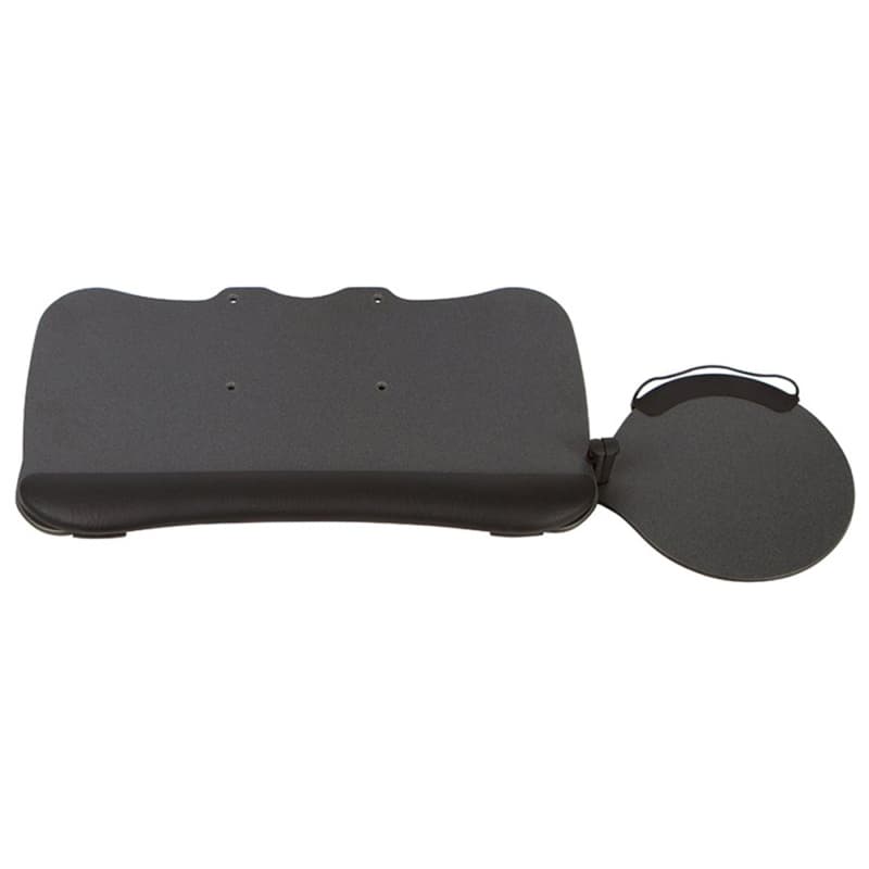 KP7 Adjustable Keyboard Tray with Swiveling Mouse Platform, Under-Mount, Matte Black