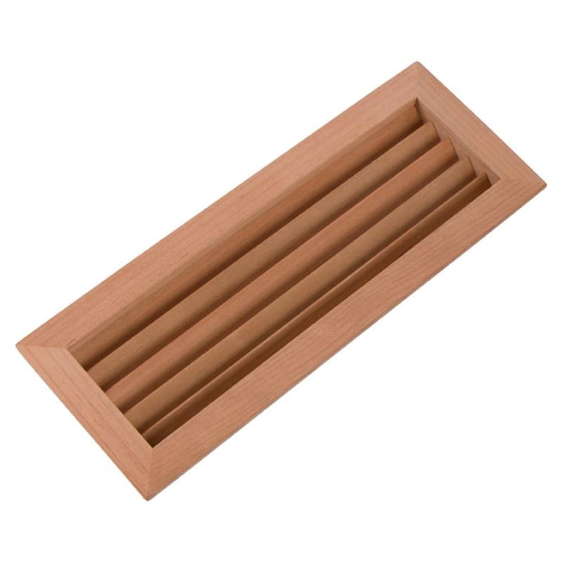 9-9/16" Rectangular Air Vent Grille for 8-15/16" Hole, Cherry