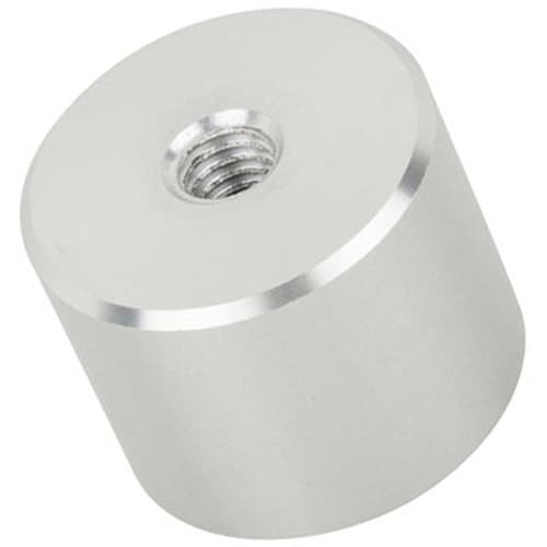 1-1/4" x 1" Aluminum Stand-Off Barrel, Satin Aluminum Finish