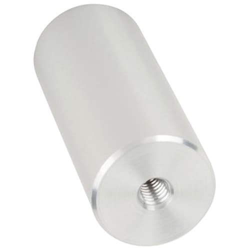 1-1/4" x 3" Aluminum Stand-Off Barrel, Satin Aluminum Finish