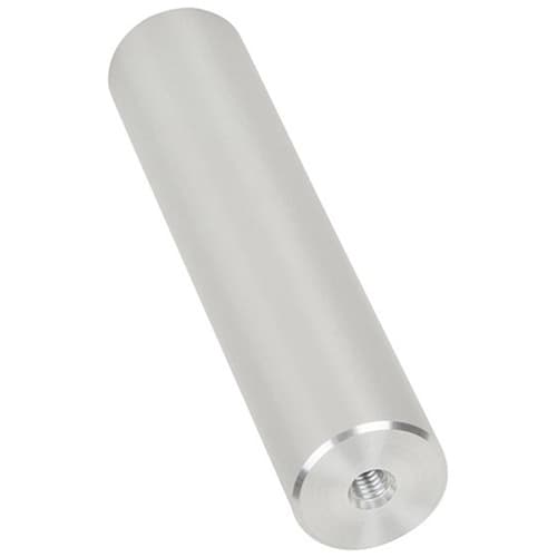 1-1/4" x 6" Aluminum Stand-Off Barrel, Satin Aluminum Finish