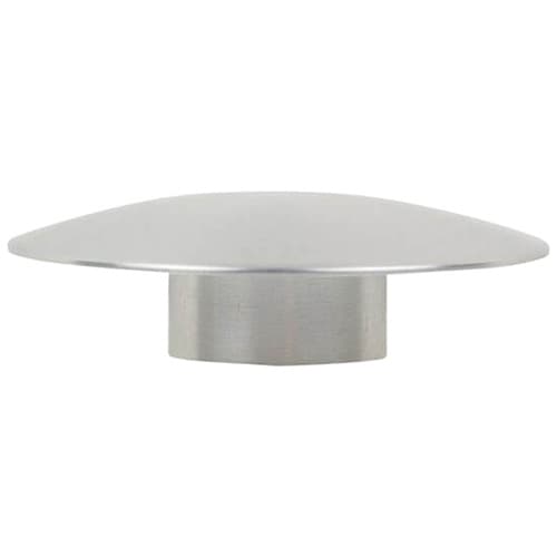 1-1/4" x 3/8" Aluminum Stand-Off Cap, Satin Aluminum Finish