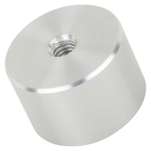 1-1/2" x 1" Aluminum Stand-Off Barrel, Satin Aluminum Finish