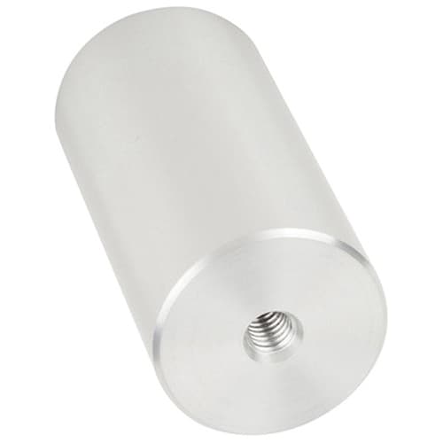 1-1/2" x 3" Aluminum Stand-Off Barrel, Satin Aluminum Finish