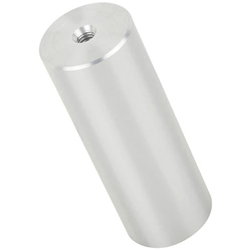 1-1/2" x 4" Aluminum Stand-Off Barrel, Satin Aluminum Finish