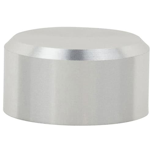 5/8" Aluminum Stand-Off Cap, Satin Aluminum Finish