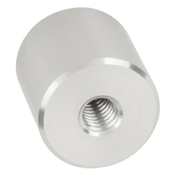 1" x 1" Aluminum Stand-Off Barrel, Satin Aluminum Finish