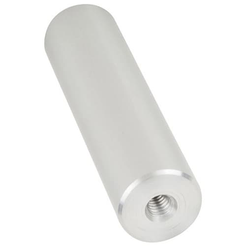 1" x 4" Aluminum Stand-Off Barrel, Satin Aluminum Finish