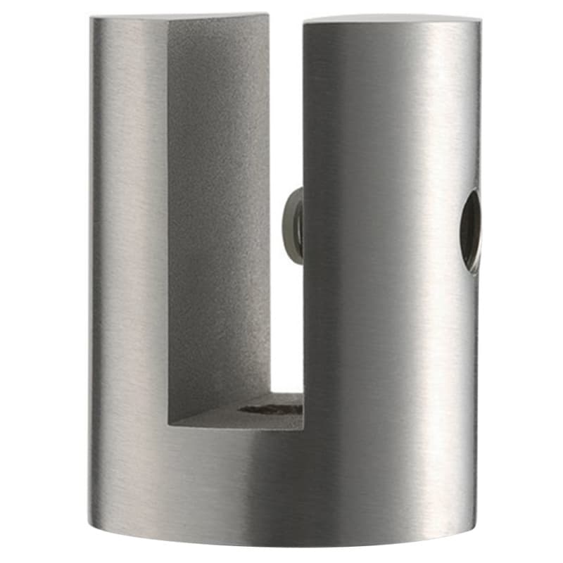 5" x 1-3/4" Barrel Shelf Bracket, Satin Stainless Steel Finish