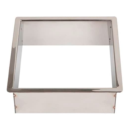 9" Trash Grommet Liner for 8" Hole, Satin Stainless Steel, 3" Liner Depth