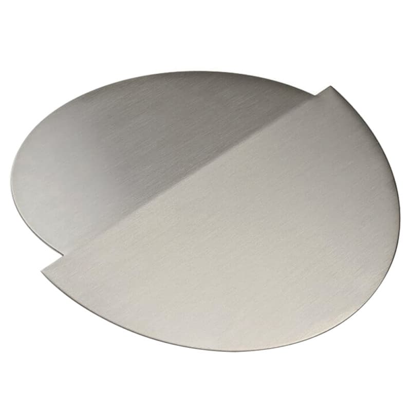 6-3/4" Trash Grommet Lid for 6" Hole, Satin Stainless Steel