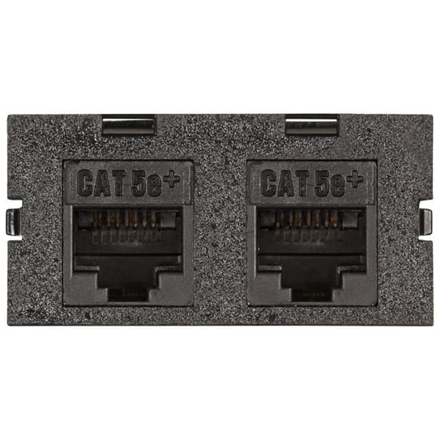 Dual Cat5e RJ45 Universal Kit, Black