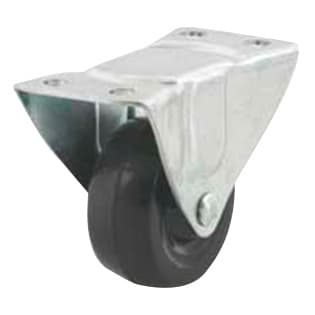 2" General Duty Hard Rubber Rigid Caster 100/Case