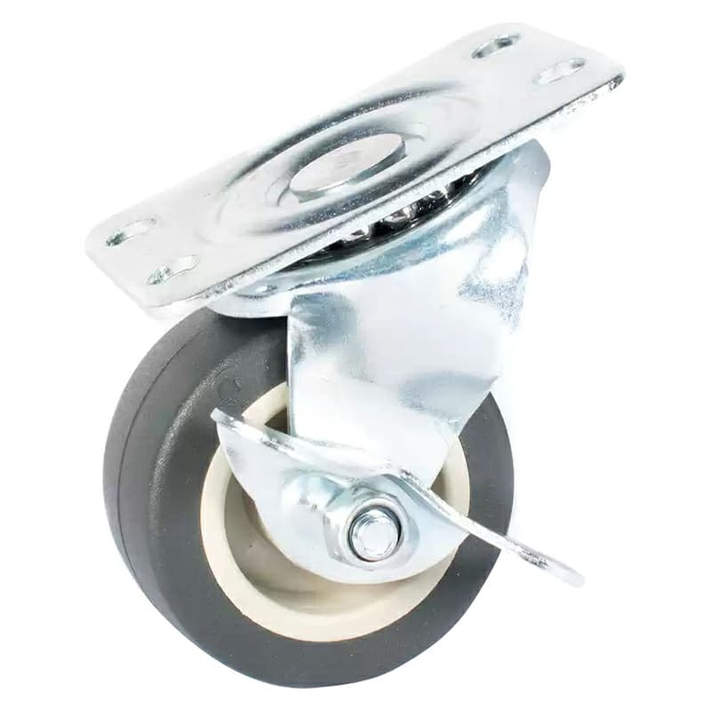 2" C-GD General Duty Non-Marking Polyurethane Swivel Caster with Brake