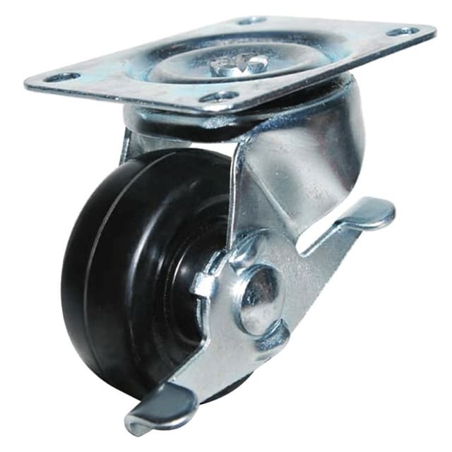 CGD Series Plate Mount Hard Rubber Caster, DH Casters
